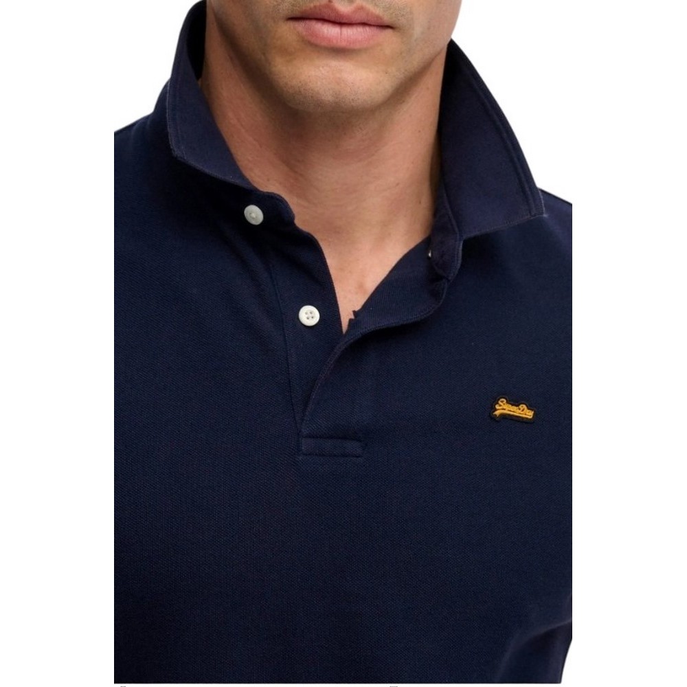 SUPERDRY D1 CLASSIC PIQUE POLO T-SHIRT ΜΠΛΟΥΖΑ ΑΝΔΡΙΚΗ NAVY