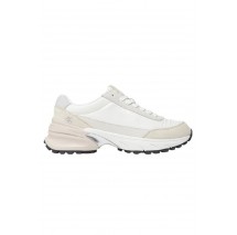 CALVIN KLEIN JEANS HIKE RUNNER MG NYLON PERL ΠΑΠΟΥΤΣΙ ΓΥΝΑΙΚΕΙΟ WHITE SILVER