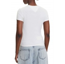 TOMMY JEANS SLIM LINEAR SS TEE EXT T-SHIRT ΜΠΛΟΥΖΑ ΓΥΝΑΙΚΕΙΑ OFF WHITE