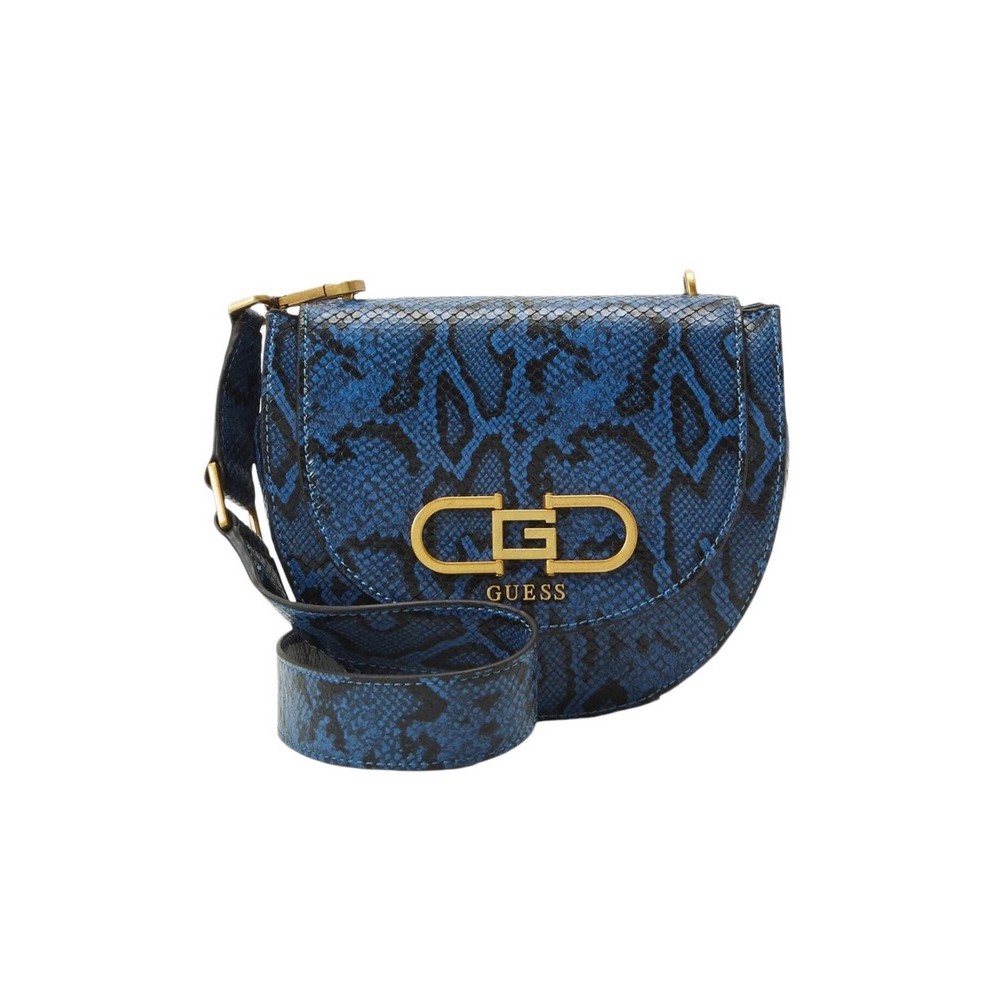 GUESS FLEET FLAP SADDLE BA ΤΣΑΝΤΑ ΓΥΝΑΙΚΕΙΑ BLUE