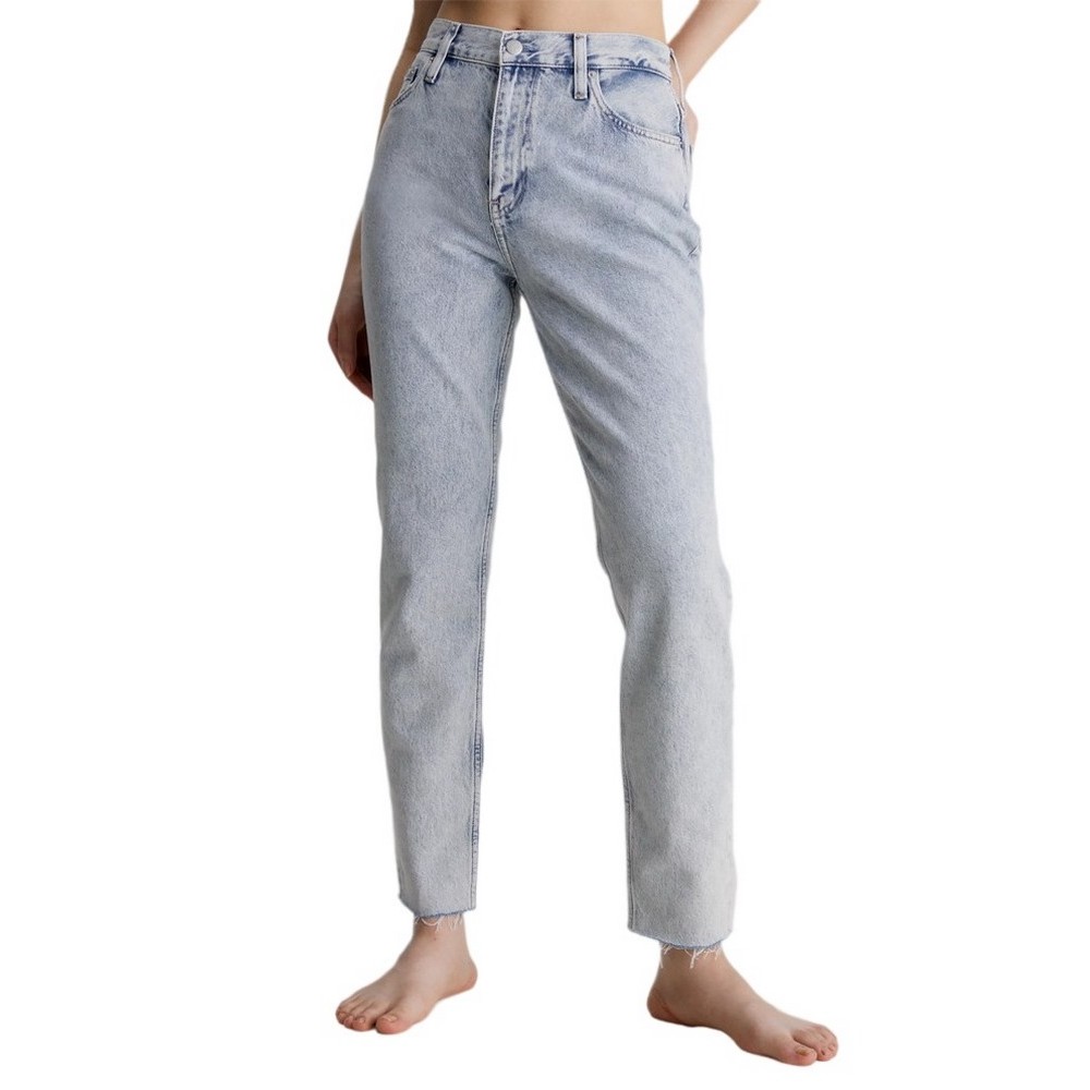 CALVIN KLEIN JEANS MOM JEAN ΠΑΝΤΕΛΟΝΙ ΓΥΝΑΙΚΕΙΟ BLUΕ DENIM