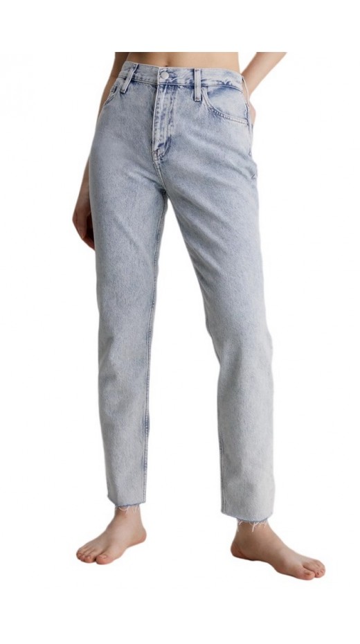 CALVIN KLEIN JEANS MOM JEAN ΠΑΝΤΕΛΟΝΙ ΓΥΝΑΙΚΕΙΟ BLUΕ DENIM