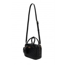 GUESS ATABEY BOX SATCHEL ΤΣΑΝΤΑ ΓΥΝΑΙΚΕΙΑ BLACK