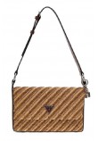 GUESS SIMONA FLAP SHOULDER BAG ΤΣΑΝΤΑ ΓΥΝΑΙΚΕΙΑ COGNAC