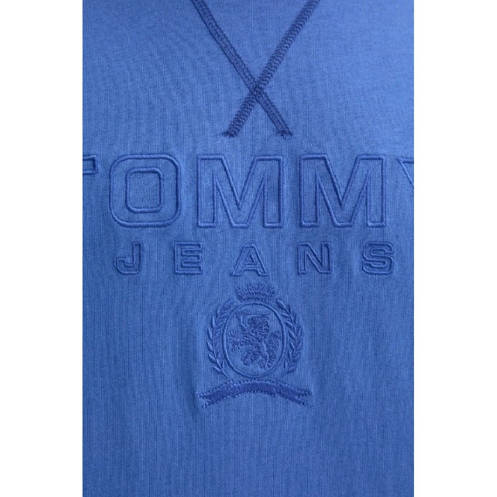 TOMMY JEANS RLX TONAL CREST TEE T-SHIRT ΜΠΛΟΥΖΑ ΑΝΔΡΙΚΗ BLUE