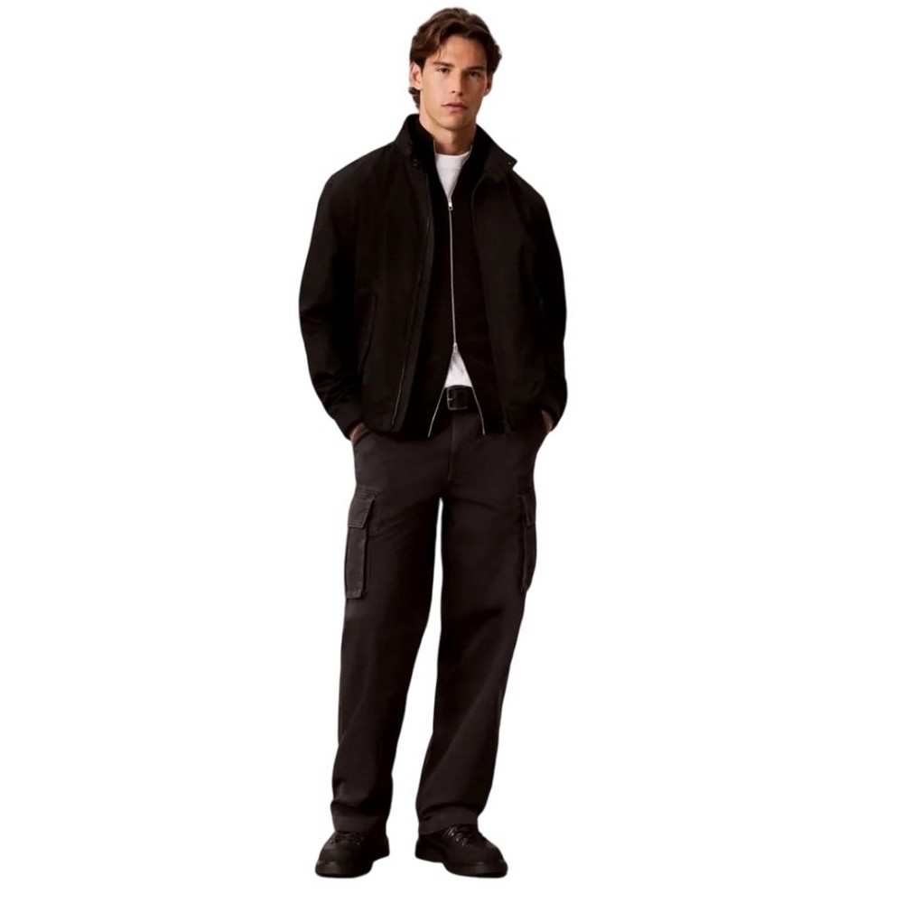 CALVIN KLEIN JEANS BAGGY UTILITY COTTON TWILL CARGO ΠΑΝΤΕΛΟΝΙ ΑΝΔΡΙΚΟ DARK GREY