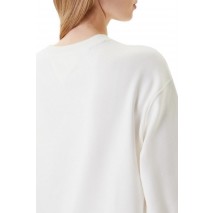 TOMMY JEANS RLX FLORAL FLAG CREW ΦΟΥΤΕΡ ΓΥΝΑΙΚΕΙΟ OFF WHITE