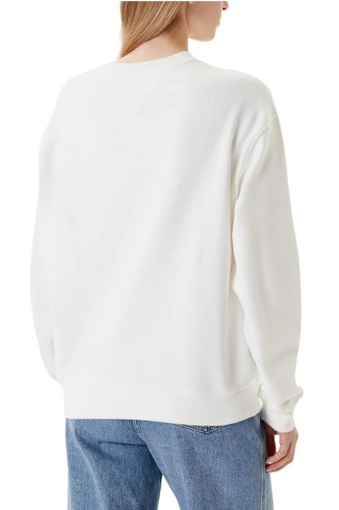 TOMMY JEANS RLX FLORAL FLAG CREW ΦΟΥΤΕΡ ΓΥΝΑΙΚΕΙΟ OFF WHITE