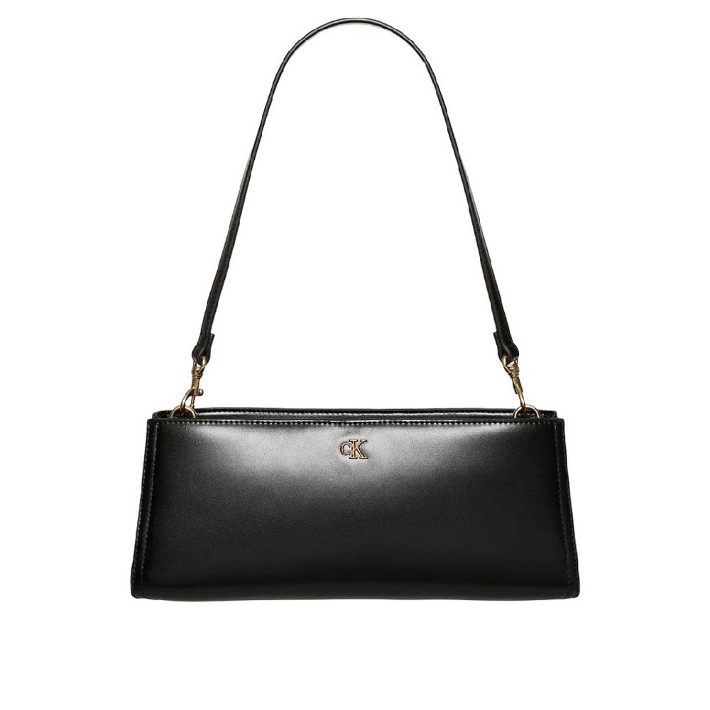 CALVIN KLEIN ELONGATED SHOULDER BAG ΤΣΑΝΤΑ ΓΥΝΑΙΚΕΙΑ BLACK