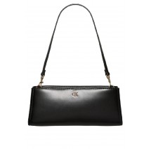 CALVIN KLEIN ELONGATED SHOULDER BAG ΤΣΑΝΤΑ ΓΥΝΑΙΚΕΙΑ BLACK