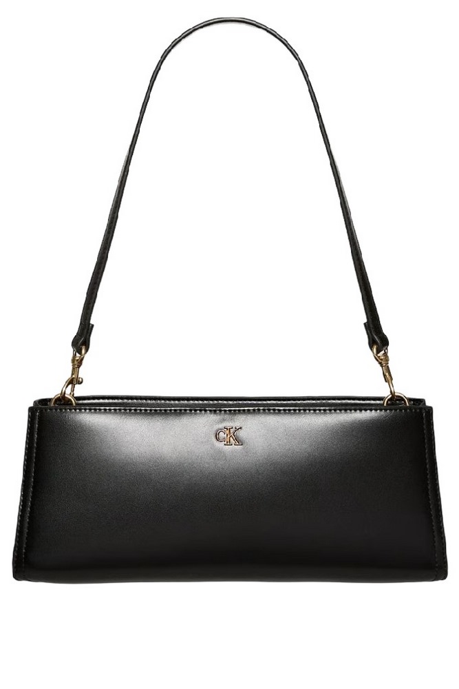 CALVIN KLEIN ELONGATED SHOULDER BAG ΤΣΑΝΤΑ ΓΥΝΑΙΚΕΙΑ BLACK