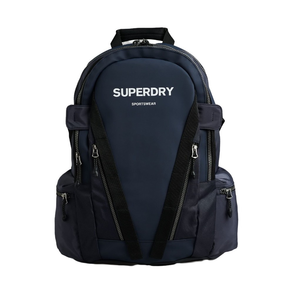 SUPERDRY CODE MTN TARP ΤΣΑΝΤΑ ΑΝΔΡΙΚΗ NAVY/WHITE