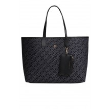 TOMMY HILFIGER  ICON TOTE JACQUARD ΤΣΑΝΤΑ ΓΥΝΑΙΚΕΙΑ BLACK