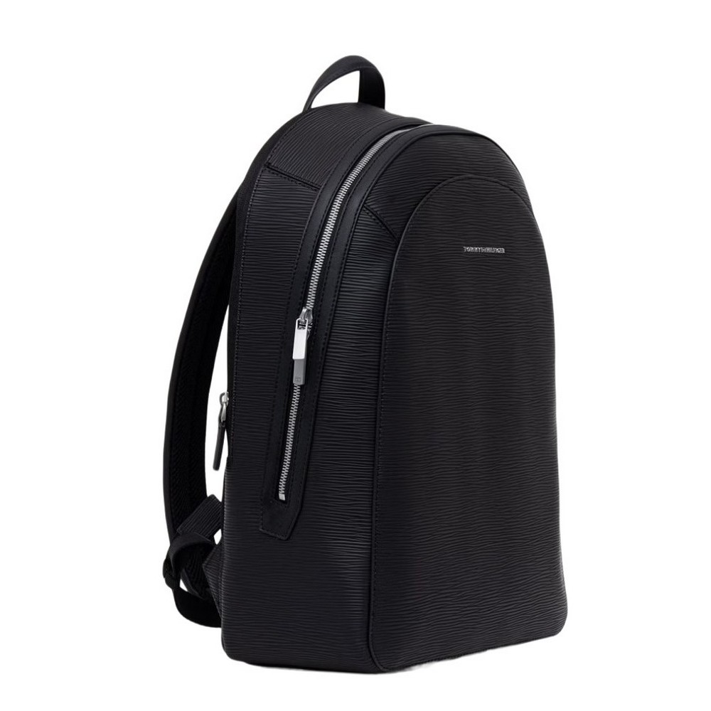 TOMMY HILFIGER BUSINESS SAFFIANO DOME BACKPACK ΤΣΑΝΤΑ ΑΝΔΡΙΚΗ BLACK
