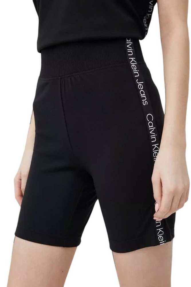 CALVIN KLEIN JEANS LOGO TAPE MILANO CYCLING SHORTS ΚΟΛΑΝ ΓΥΝΑΙΚΕΙΟ BLACK
