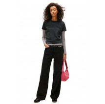 TOMMY JEANS REG GMD VARSITY TEE T-SHIRT  ΜΠΛΟΥΖΑ ΓΥΝΑΙΚΕΙΑ BLACK