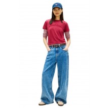 TOMMY JEANS REG GMD VARSITY TEE T-SHIRT  ΜΠΛΟΥΖΑ ΓΥΝΑΙΚΕΙΑ BERRY