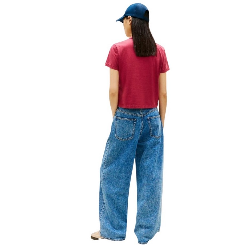 TOMMY JEANS REG GMD VARSITY TEE T-SHIRT  ΜΠΛΟΥΖΑ ΓΥΝΑΙΚΕΙΑ BERRY