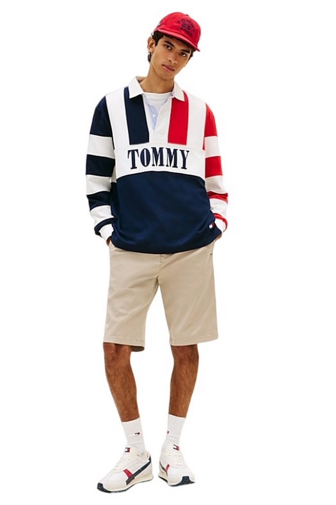 TOMMY JEANS OTIS COTTON TWLL CHINO SHORT ΒΕΡΜΟΥΔΑ ΑΝΔΡΙΚΗ SAND