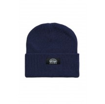 SUPERDRY D3 SDRY CLASSIC KNITTED BEANIE HAT UNISEX ΣΚΟΥΦΟΣ ΑΝΔΡΙΚΟΣ BLUE