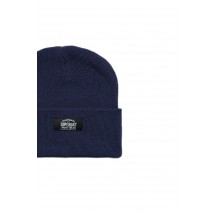 SUPERDRY D3 SDRY CLASSIC KNITTED BEANIE HAT UNISEX ΣΚΟΥΦΟΣ ΑΝΔΡΙΚΟΣ BLUE