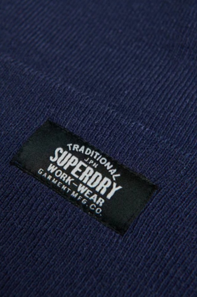 SUPERDRY D3 SDRY CLASSIC KNITTED BEANIE HAT UNISEX ΣΚΟΥΦΟΣ ΑΝΔΡΙΚΟΣ BLUE