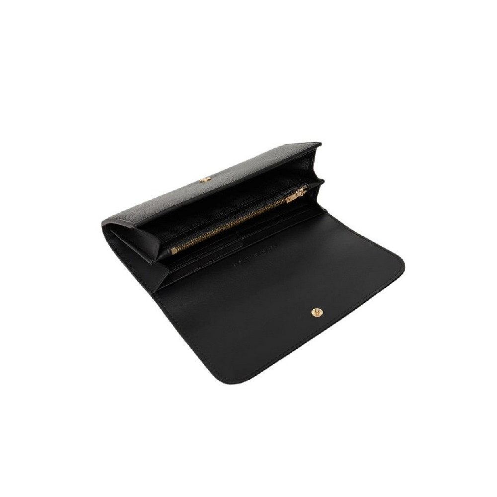 TOMMY HILFIGER FLAG LRG FLAP ΠΟΡΤΟΦΟΛΙ ΓΥΝΑΙΚΕΙΟ BLACK