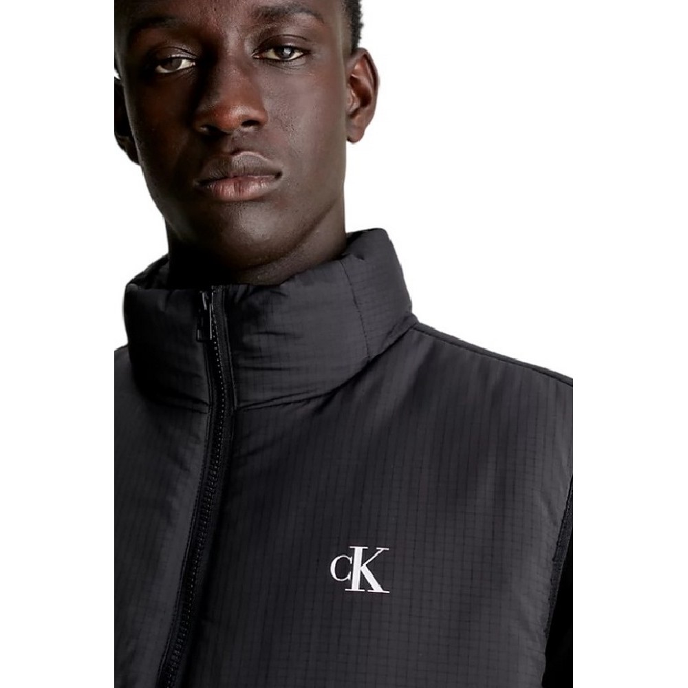 CALVIN KLEIN JEANS LIGHTWEIGHT PADDED VEST ΓΙΛΕΚΟ ΑΝΔΡΙΚΟ BLACK