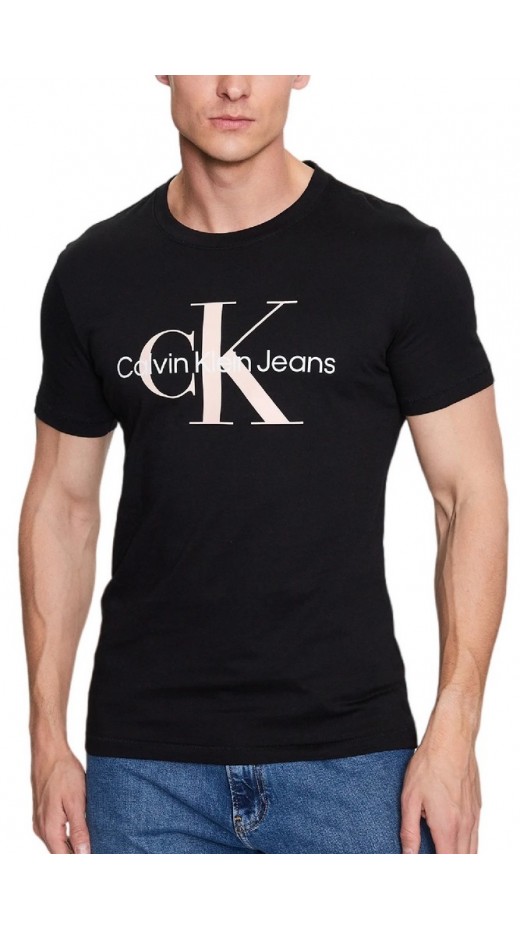 CALVIN KLEIN JEANS SEASONAL MONOGRAM TEE T-SHIRT ΑΝΔΡΙΚΟ BLACK/PINK