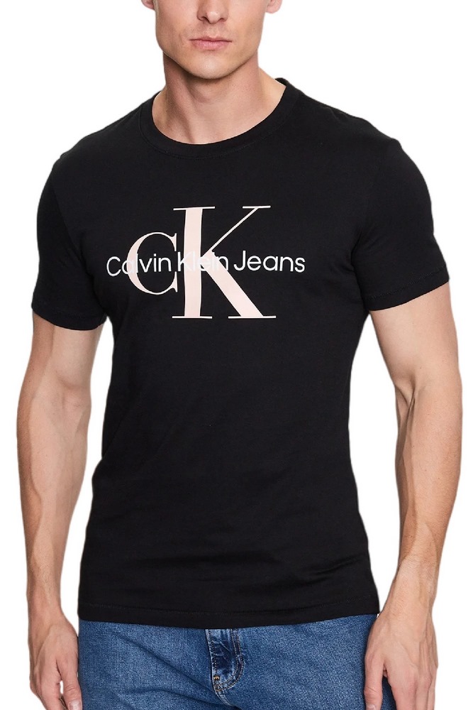CALVIN KLEIN JEANS SEASONAL MONOGRAM TEE T-SHIRT ΑΝΔΡΙΚΟ BLACK/PINK