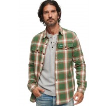 SUPERDRY WORKER CHECK SHIRT ΠΟΥΚΑΜΙΣΟ ΑΝΔΡΙΚΟ GREEN