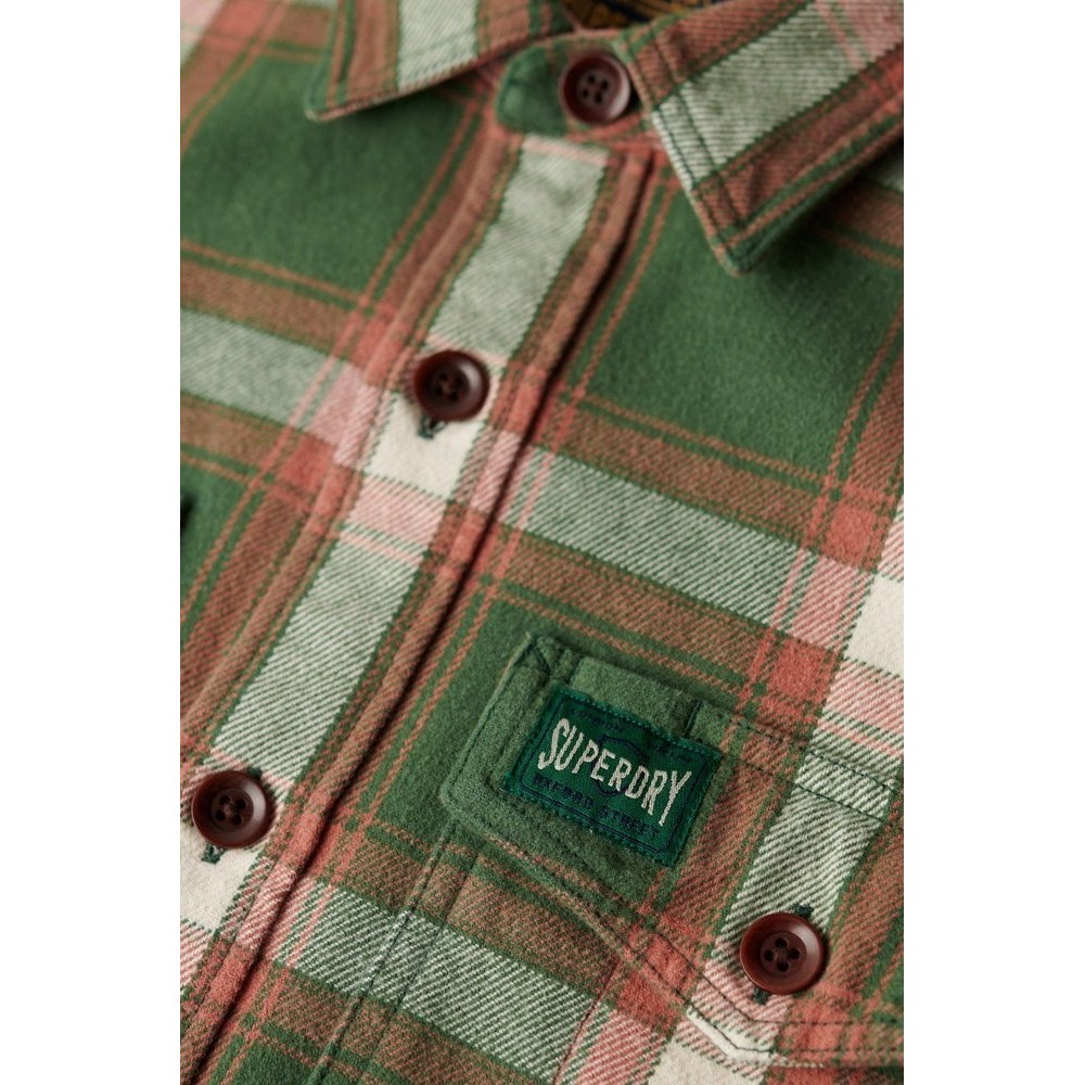 SUPERDRY WORKER CHECK SHIRT ΠΟΥΚΑΜΙΣΟ ΑΝΔΡΙΚΟ GREEN