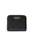 GUESS ELLA LOGO SLG SMALL ZIP AROUND ΠΟΡΤΟΦΟΛΙ ΓΥΝΑΙΚΕΙΟ BLACK
