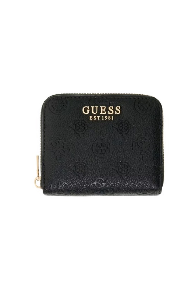GUESS ELLA LOGO SLG SMALL ZIP AROUND ΠΟΡΤΟΦΟΛΙ ΓΥΝΑΙΚΕΙΟ BLACK