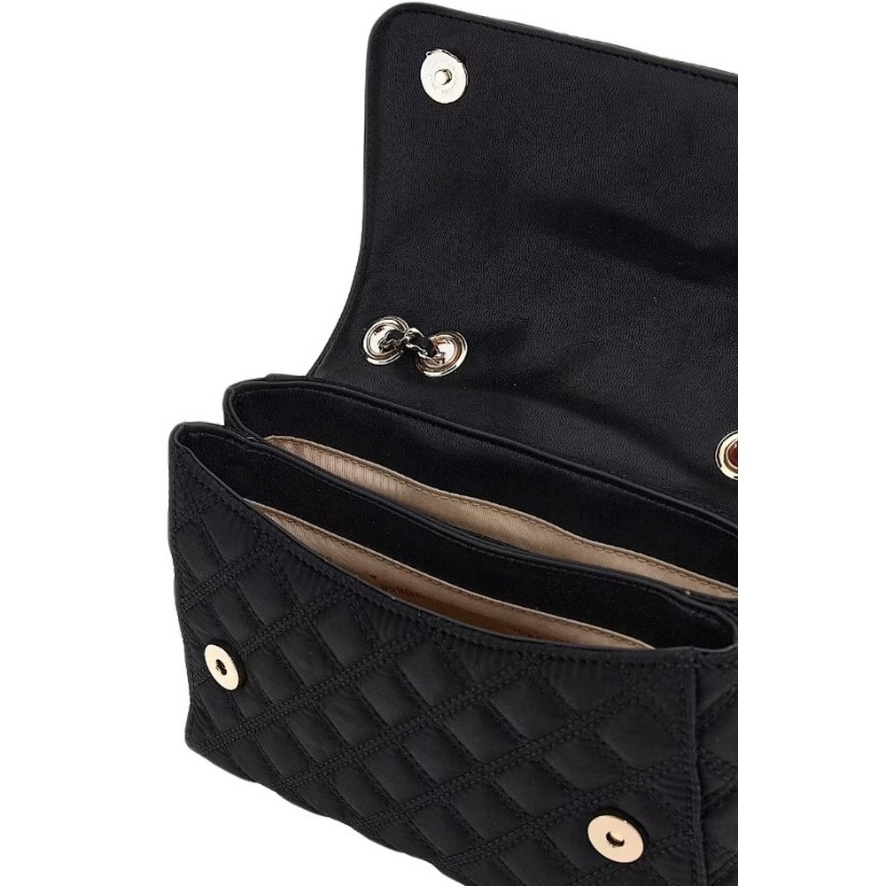 GUESS GIULLY 2 COMP CNVRTBLE FLAP ΤΣΑΝΤΑ ΓΥΝΑΙΚΕΙΑ BLACK