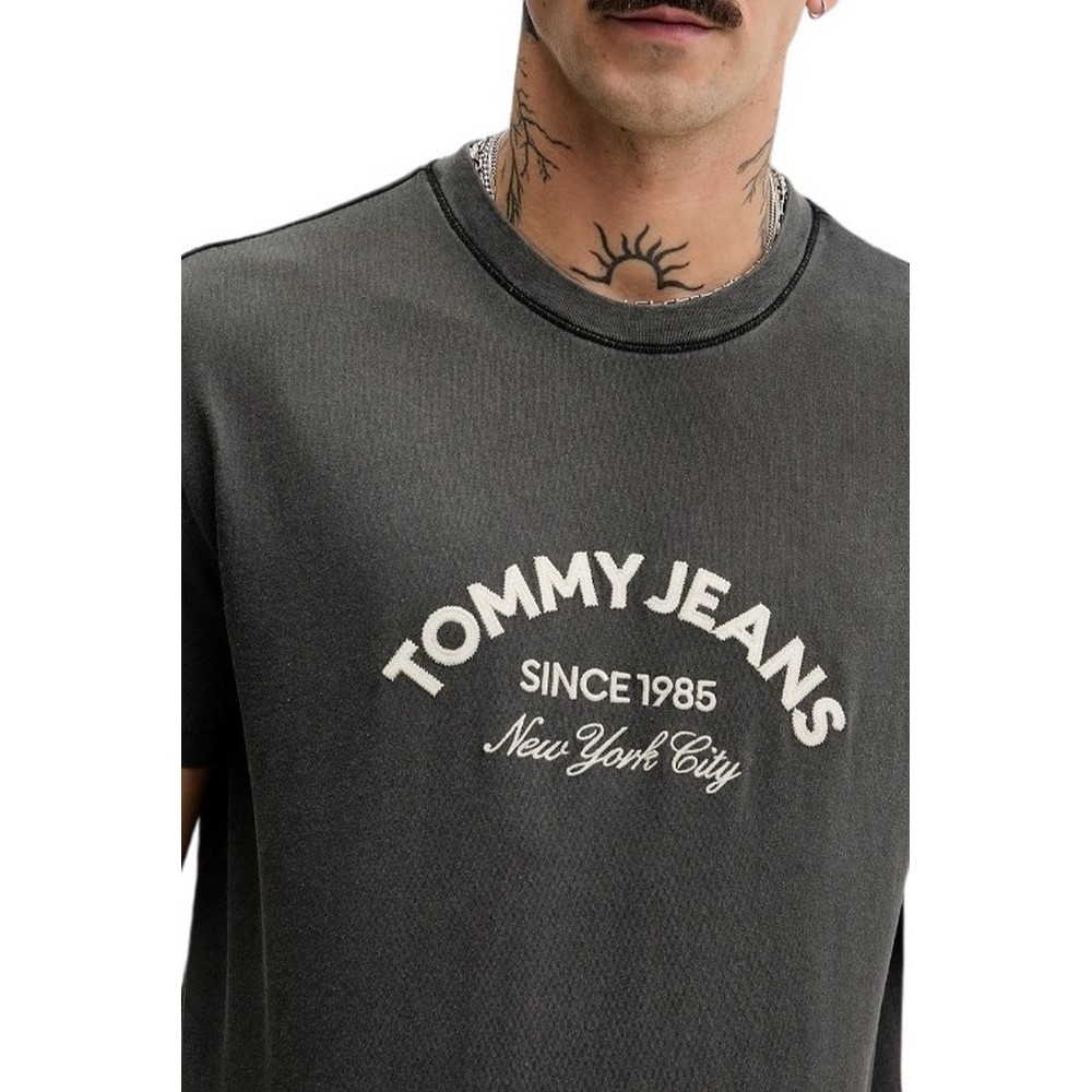 TOMMY JEANS REG CENTER ARCH T-SHIRT ΜΠΛΟΥΖΑ ΑΝΔΡΙΚΗ BLACK