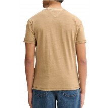 TOMMY JEANS REG CENTER ARCH T-SHIRT ΜΠΛΟΥΖΑ ΑΝΔΡΙΚΗ TAUPE