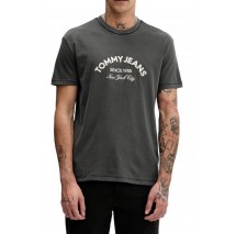 TOMMY JEANS REG CENTER ARCH T-SHIRT ΜΠΛΟΥΖΑ ΑΝΔΡΙΚΗ BLACK