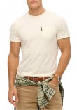 SUPERDRY D2 OVIN CLASSIC ESSENTIAL POCKET TEE T-SHIRT ΜΠΛΟΥΖΑ ΑΝΔΡΙΚΗ OFF WHITE