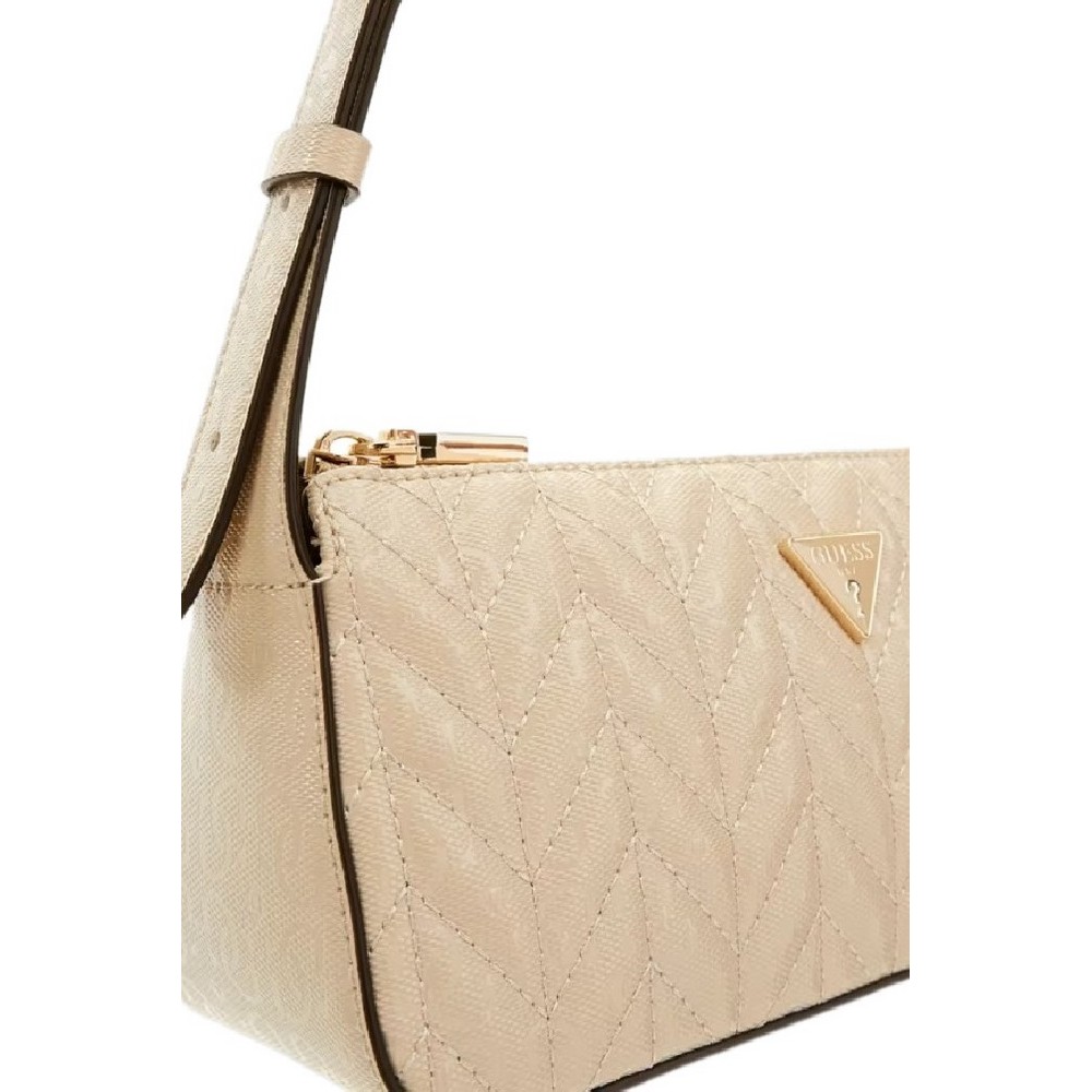 GUESS STACEY MINI SHOULDER BAG ΤΣΑΝΤΑ ΓΥΝΑΙΚΕΙΑ BEIGE