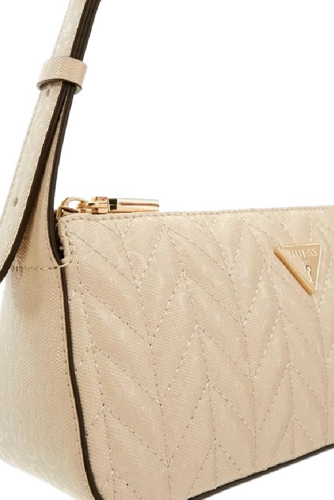 GUESS STACEY MINI SHOULDER BAG ΤΣΑΝΤΑ ΓΥΝΑΙΚΕΙΑ BEIGE