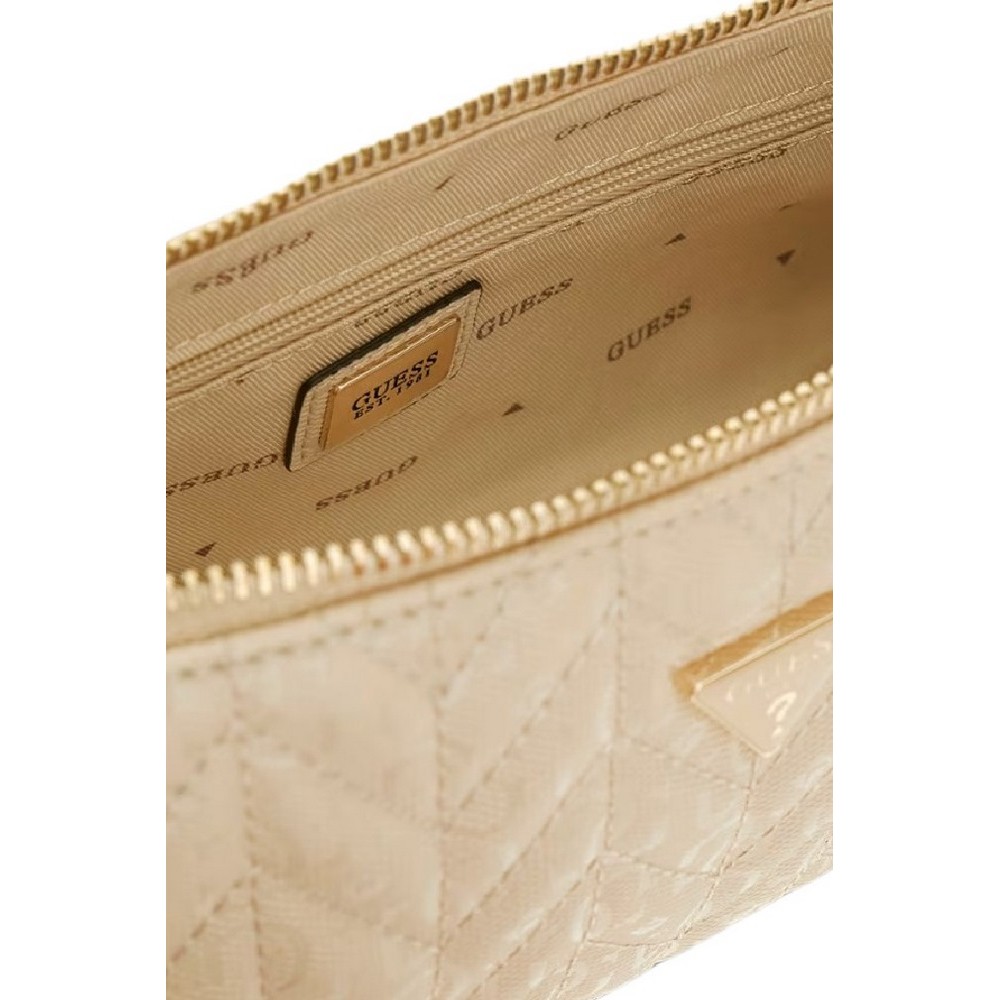GUESS STACEY MINI SHOULDER BAG ΤΣΑΝΤΑ ΓΥΝΑΙΚΕΙΑ BEIGE