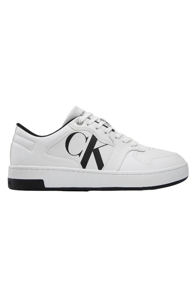CALVIN KLEIN JEANS CUPSOLE LACEUP BASKET LOW POLY ΠΑΠΟΥΤΣΙ ΑΝΔΡΙΚΟ WHITE