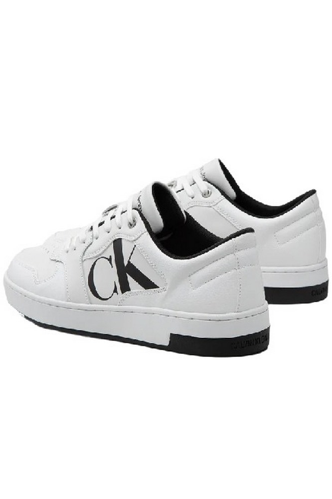 CALVIN KLEIN JEANS CUPSOLE LACEUP BASKET LOW POLY ΠΑΠΟΥΤΣΙ ΑΝΔΡΙΚΟ WHITE