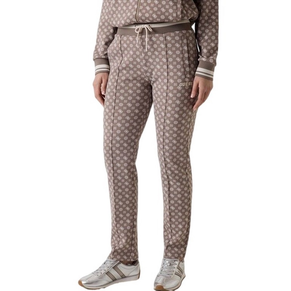 GUESS NEW AGGIE LONG PANT ΦΟΡΜΑ ΠΑΝΤΕΛΟΝΙ ΓΥΝΑΙΚΕΙΟ MOCHA