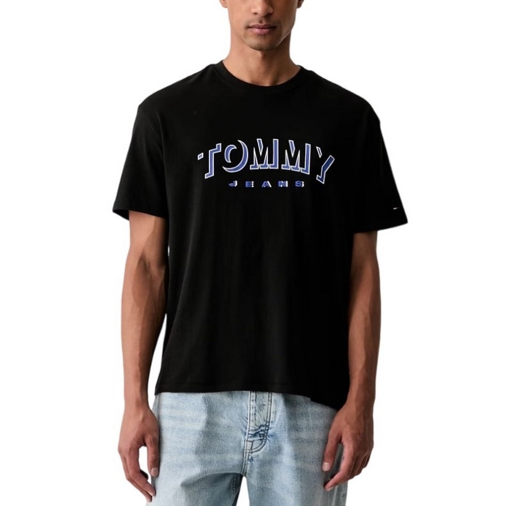 TOMMY JEANS RLX DNA PLAY T-SHIRT ΜΠΛΟΥΖΑ ΑΝΔΡΙΚΗ BLACK