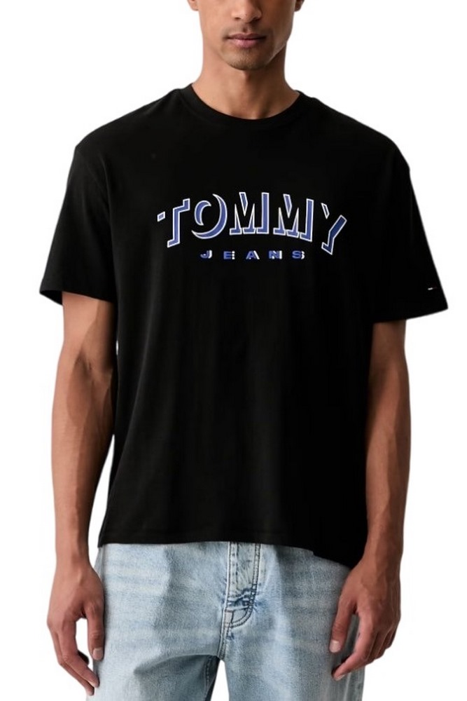 TOMMY JEANS RLX DNA PLAY T-SHIRT ΜΠΛΟΥΖΑ ΑΝΔΡΙΚΗ BLACK