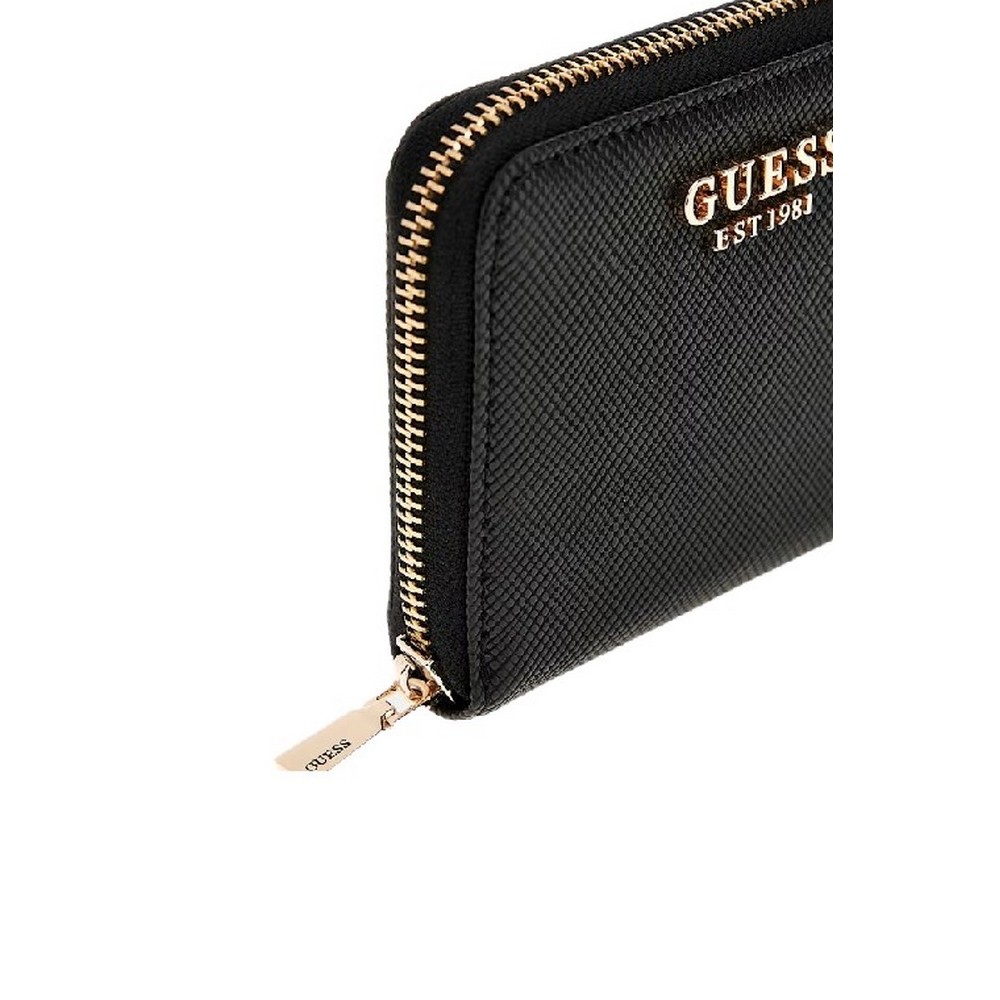 GUESS LAUREL SLG SMALL ZIP AROUND ΑΞΕΣΟΥΑΡ ΠΟΡΤΟΦΟΛΙ ΓΥΝΑΙΚΕΙΟ BLACK