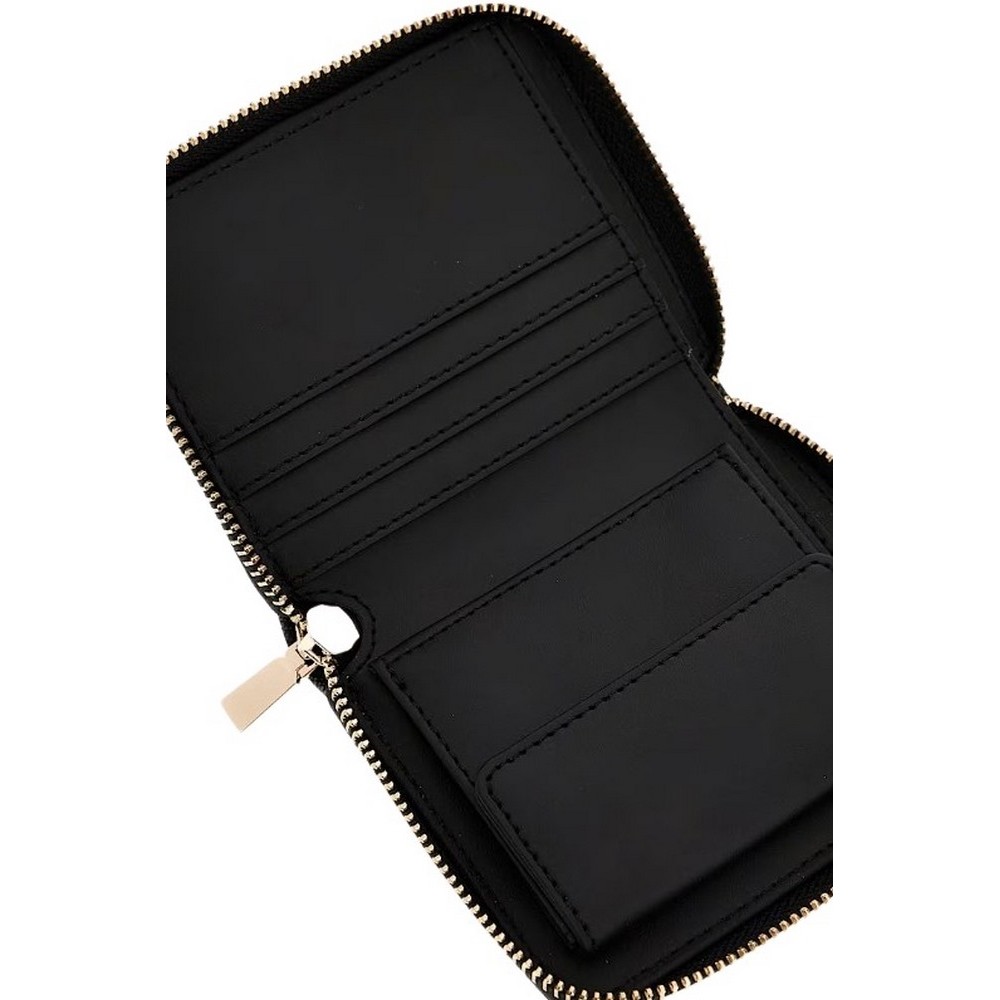 GUESS LAUREL SLG SMALL ZIP AROUND ΑΞΕΣΟΥΑΡ ΠΟΡΤΟΦΟΛΙ ΓΥΝΑΙΚΕΙΟ BLACK