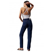CALVIN KLEIN JEANS LOGO ELASTIC STRAPPY TOP ΤΟΠ ΓΥΝΑΙΚΕΙΟ BRIGHT WHITE